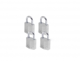 Masterlock - Set of 4 20mm aluminum padlocks with the same key - Safe deposit boxes -Security Locks - Padlocks